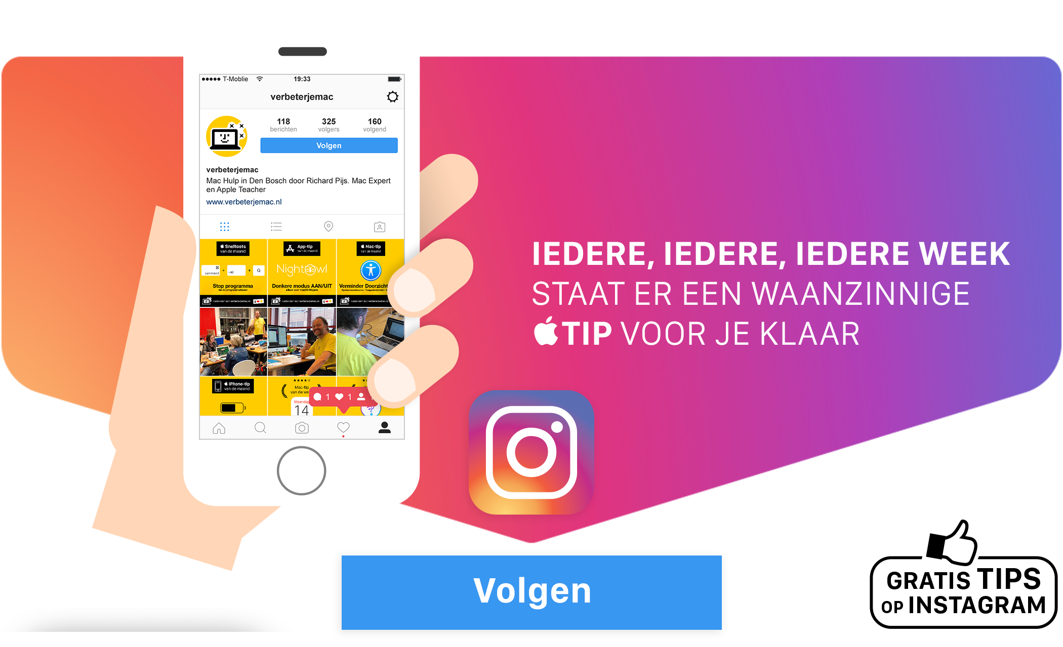 iedere-week-op-Instagram verbeterjemac op instagram