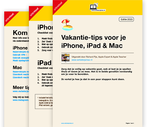 omslag_vakantietips vakantietips, Mac iPhone iPad