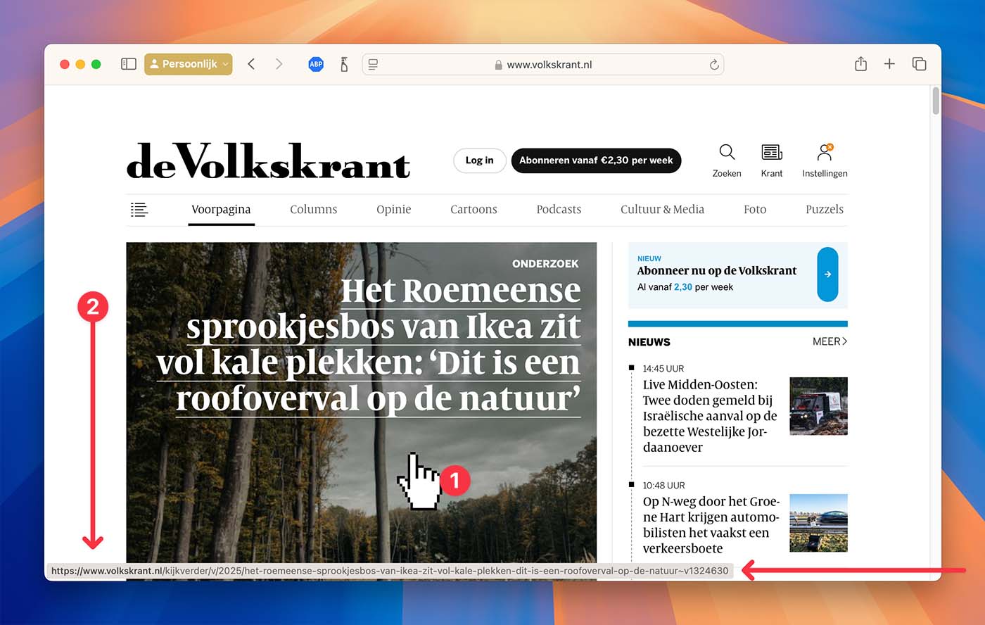 safari-statusbalk-voorbeeld Safari statusbalk voorbeeld