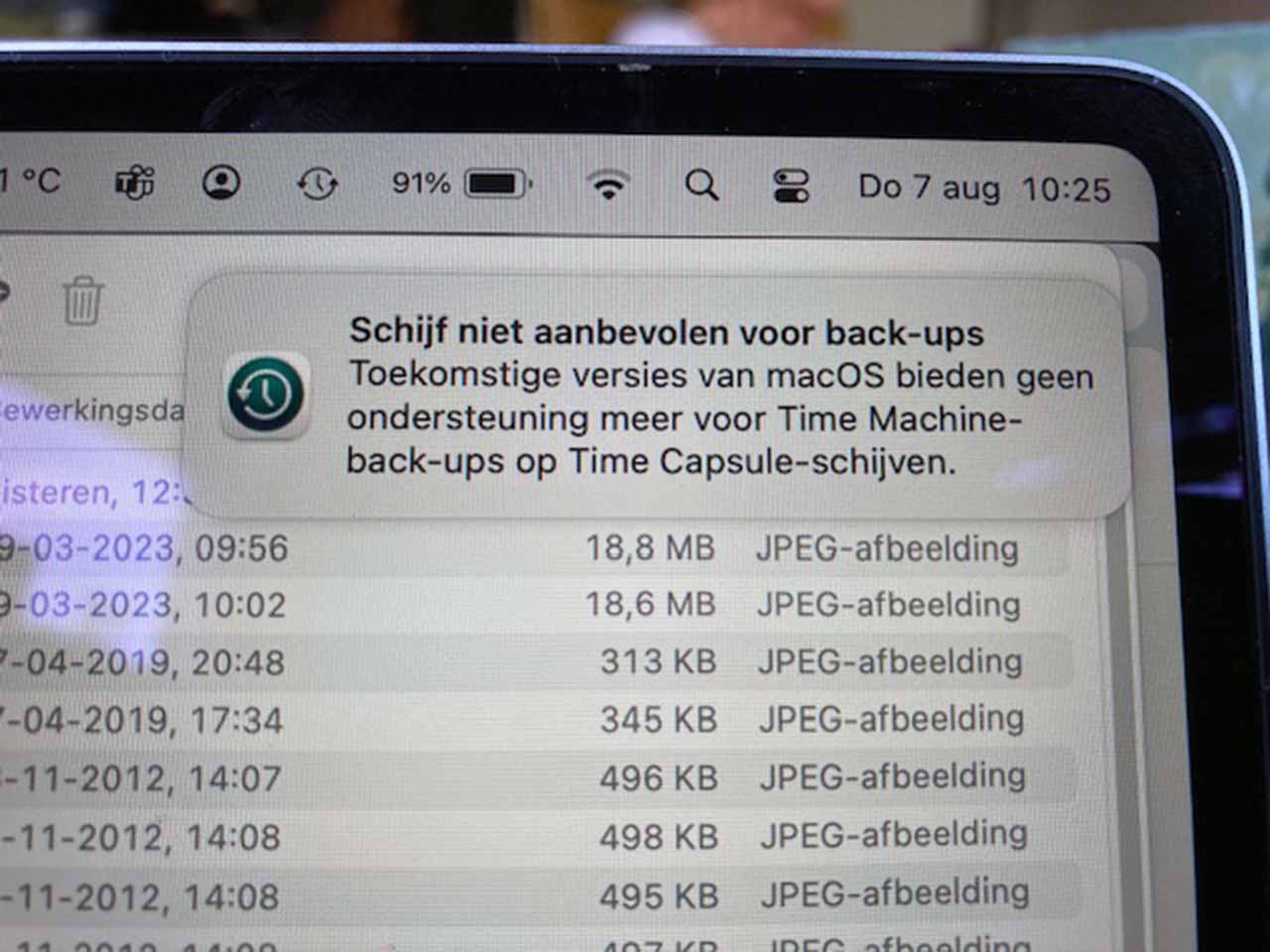 schijf-niet-aanbevolen-voor-back-ups Schijf niet aanbevolen voor back-ups
Toekomstige versies van macOS bieden geen ondersteuning meer voor Time Machine-back-ups op Time Capsule-schijven.