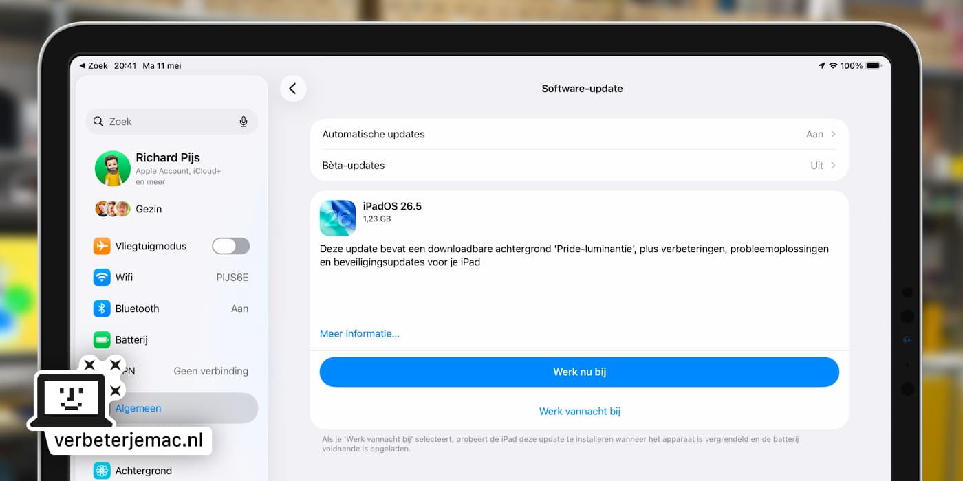 ipados265 ipad updaten