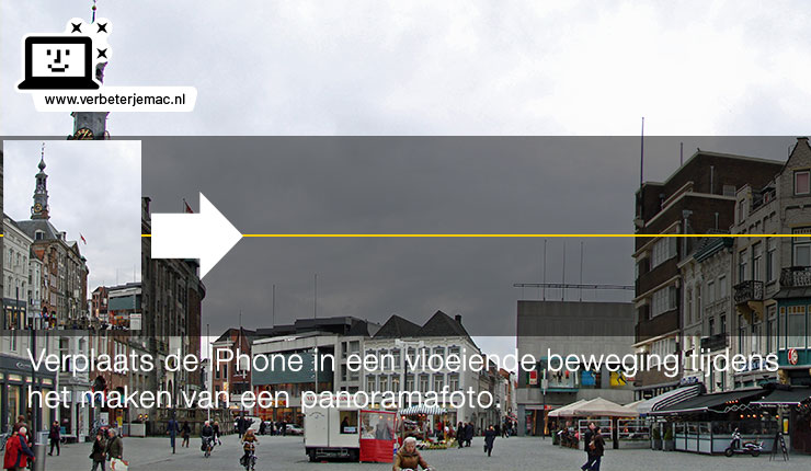 fototips iPhone - maak panorama foto's