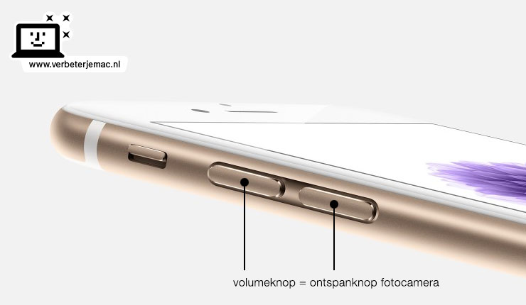 fototips iPhone - ontspanknop