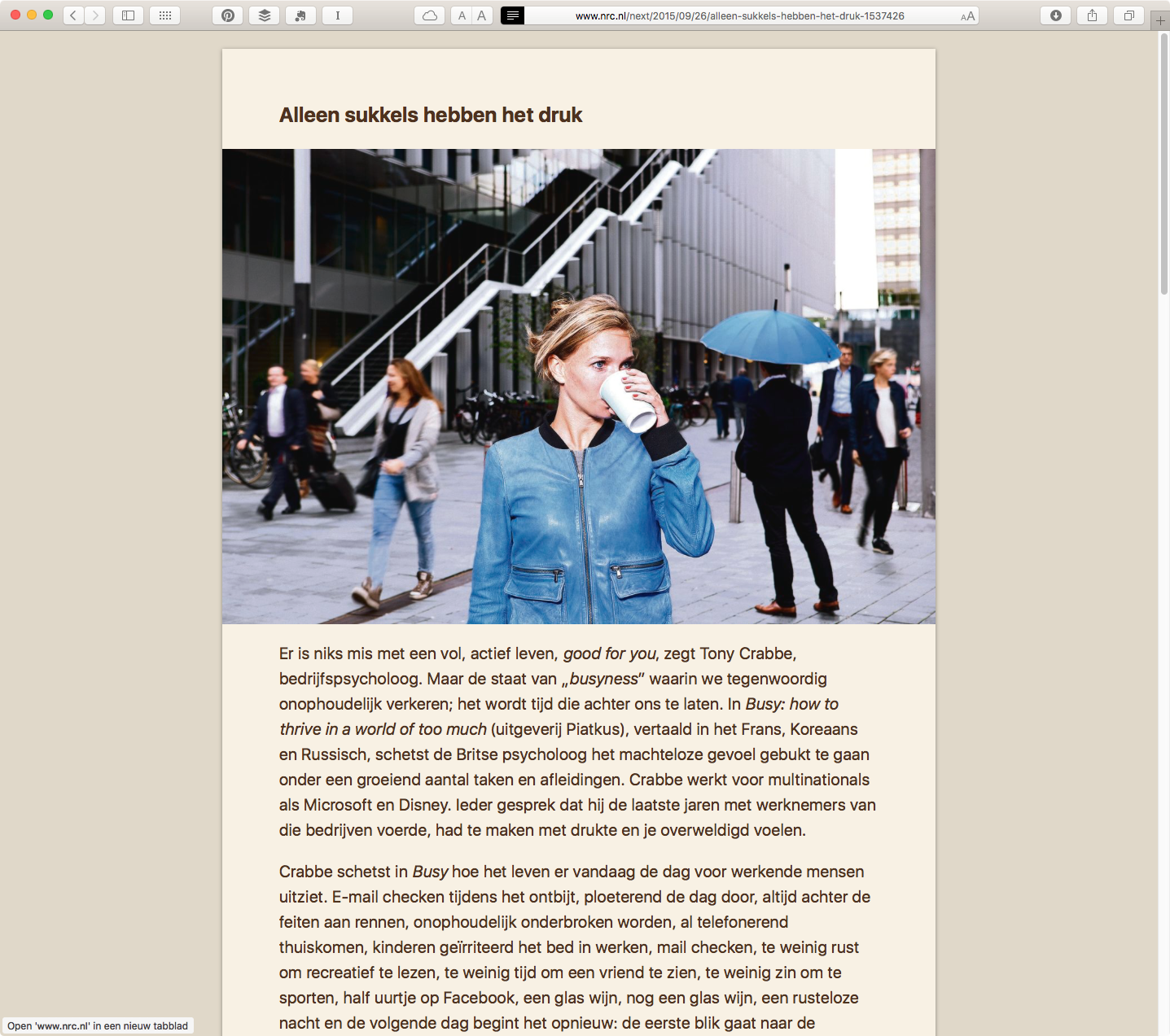 Leesmodus in Safari / Reader mode