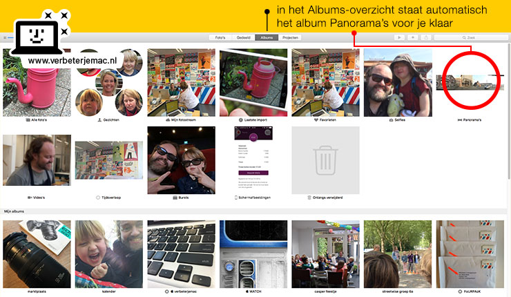 fototips iPhone - Foto's-App Albums overzicht