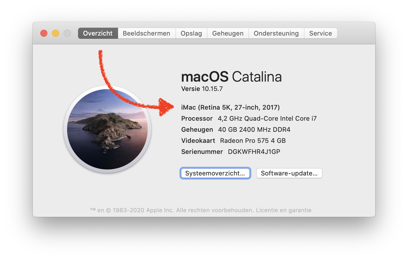 Voorbereiden op macOS Big Sur - over deze Mac