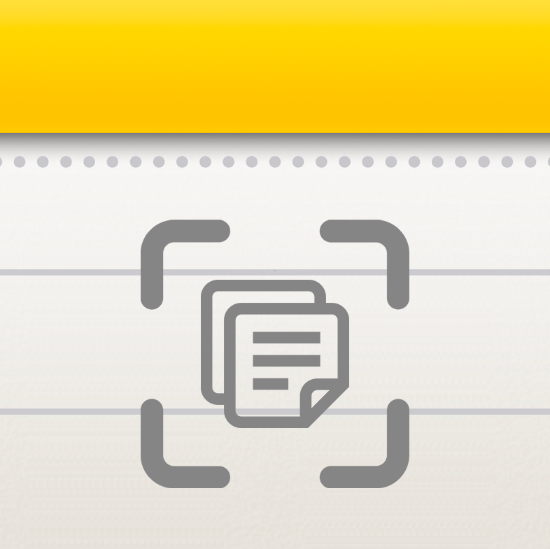 Scannen met je iPhone via de app Notities