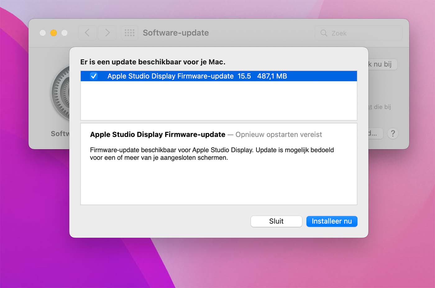 Apple Studio Firmware Update