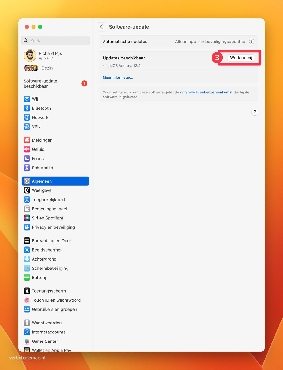 macOS Ventura update handleiding