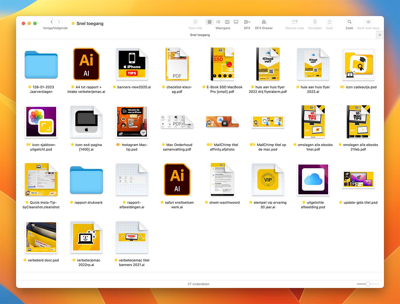 Thumbnails in Finder