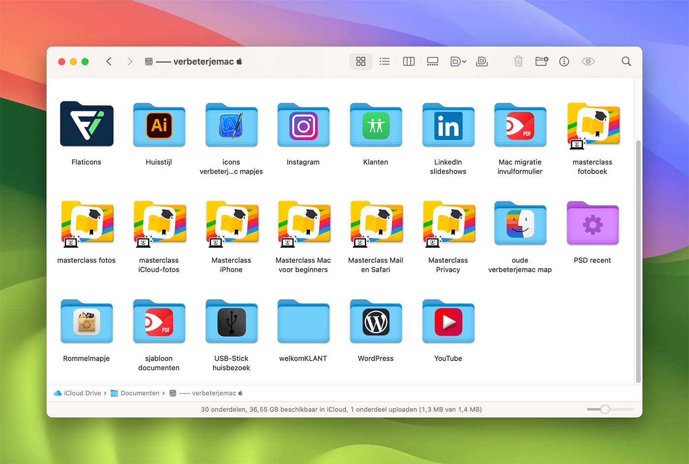 macOS: icon van een map aanpassen