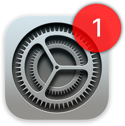 macOS updaten systeeminstellingen icon