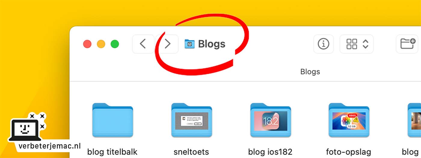 Titelbalk op de Mac: twee trucjes