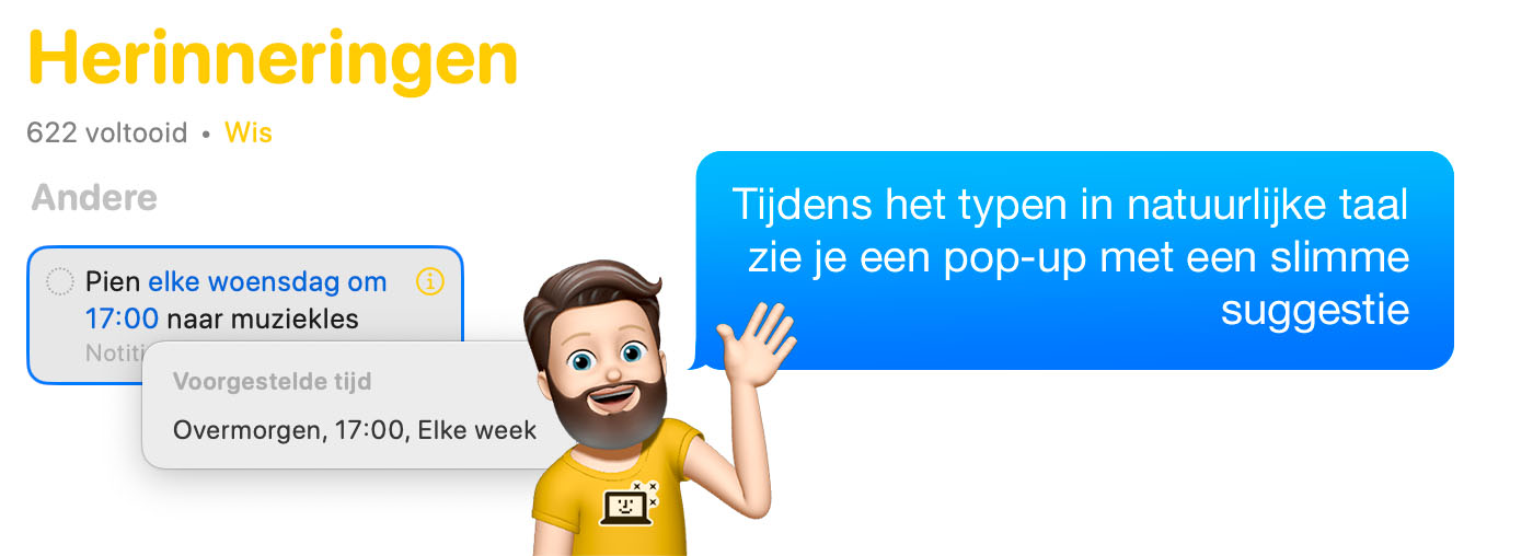 Herinneringen-app van Apple heeft vier krachtige functies