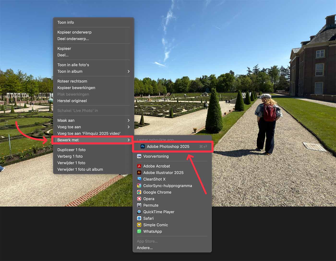 Foto bewerken in Photoshop