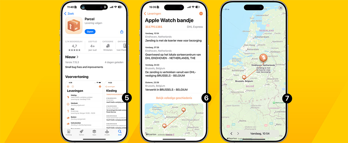 Pakket volgen op iPhone én Mac met Parcel