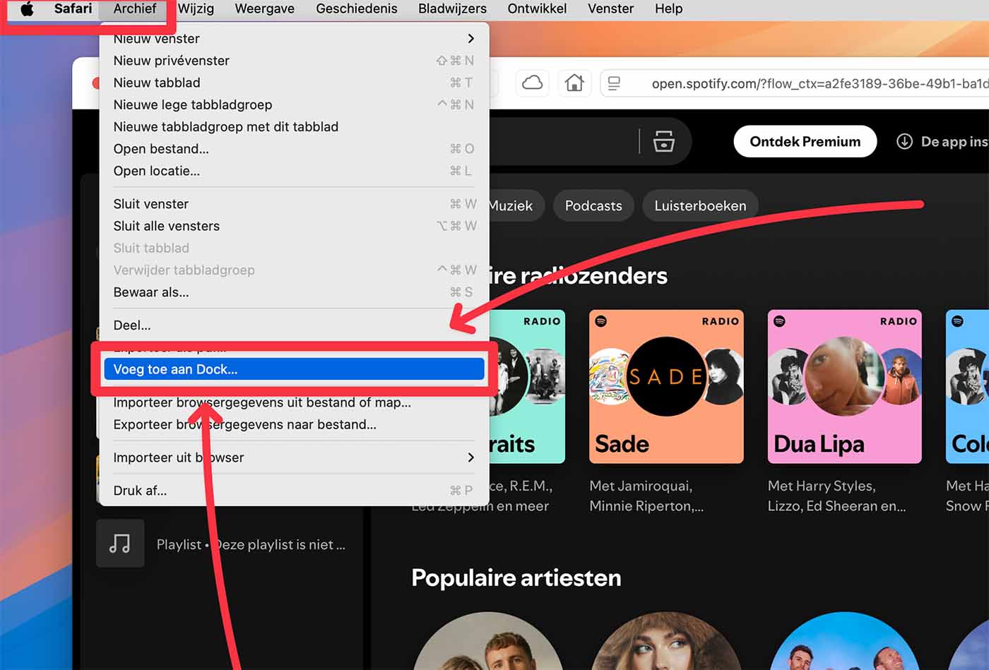 maak van Spotify een webapp