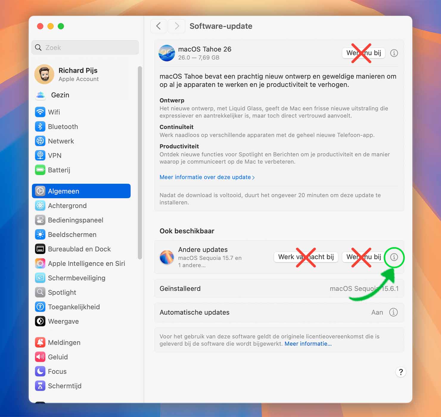 Mac bijwerken naar macOS Sequoia versie 15.7