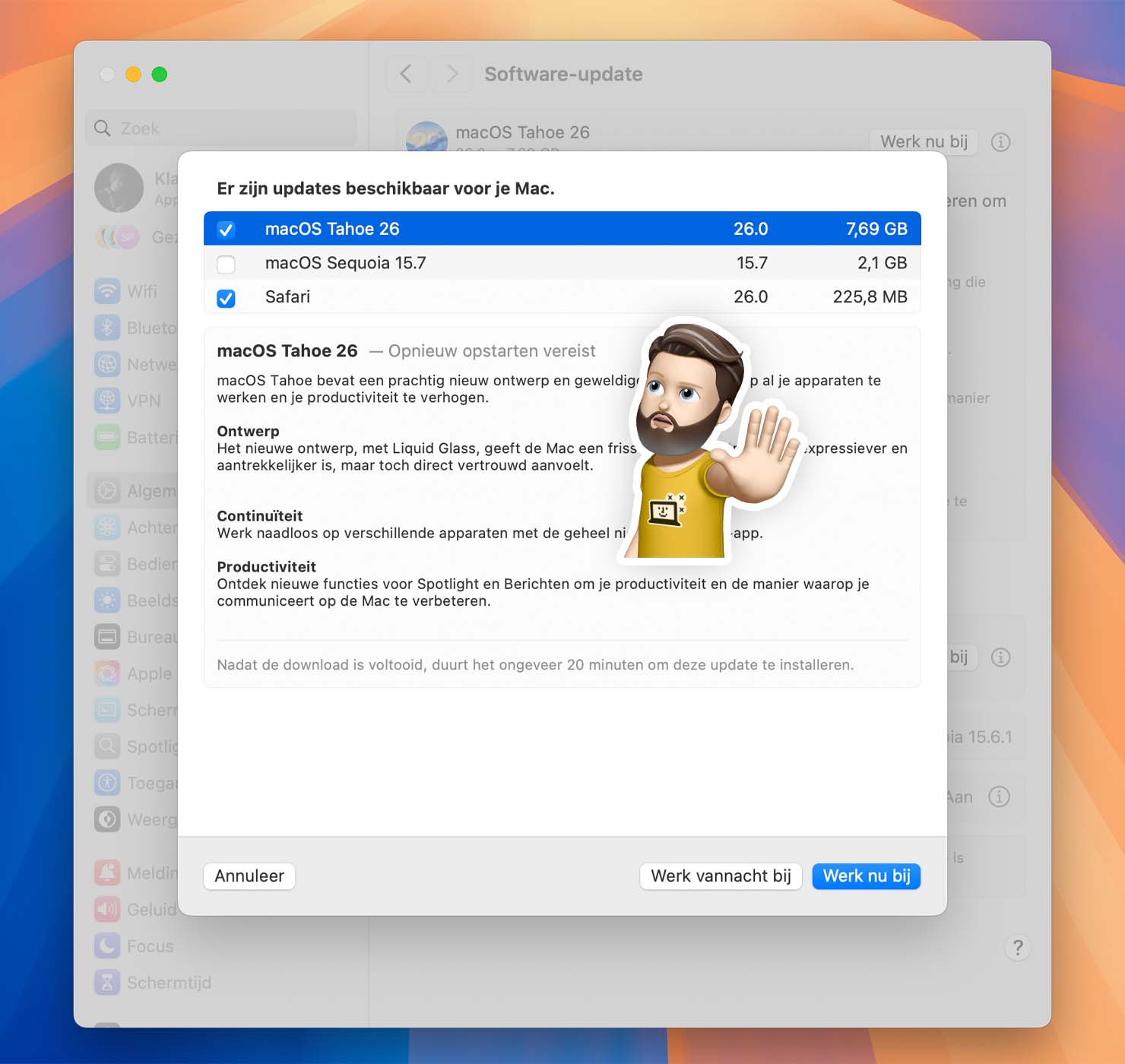 Mac bijwerken naar macOS Sequoia versie 15.7