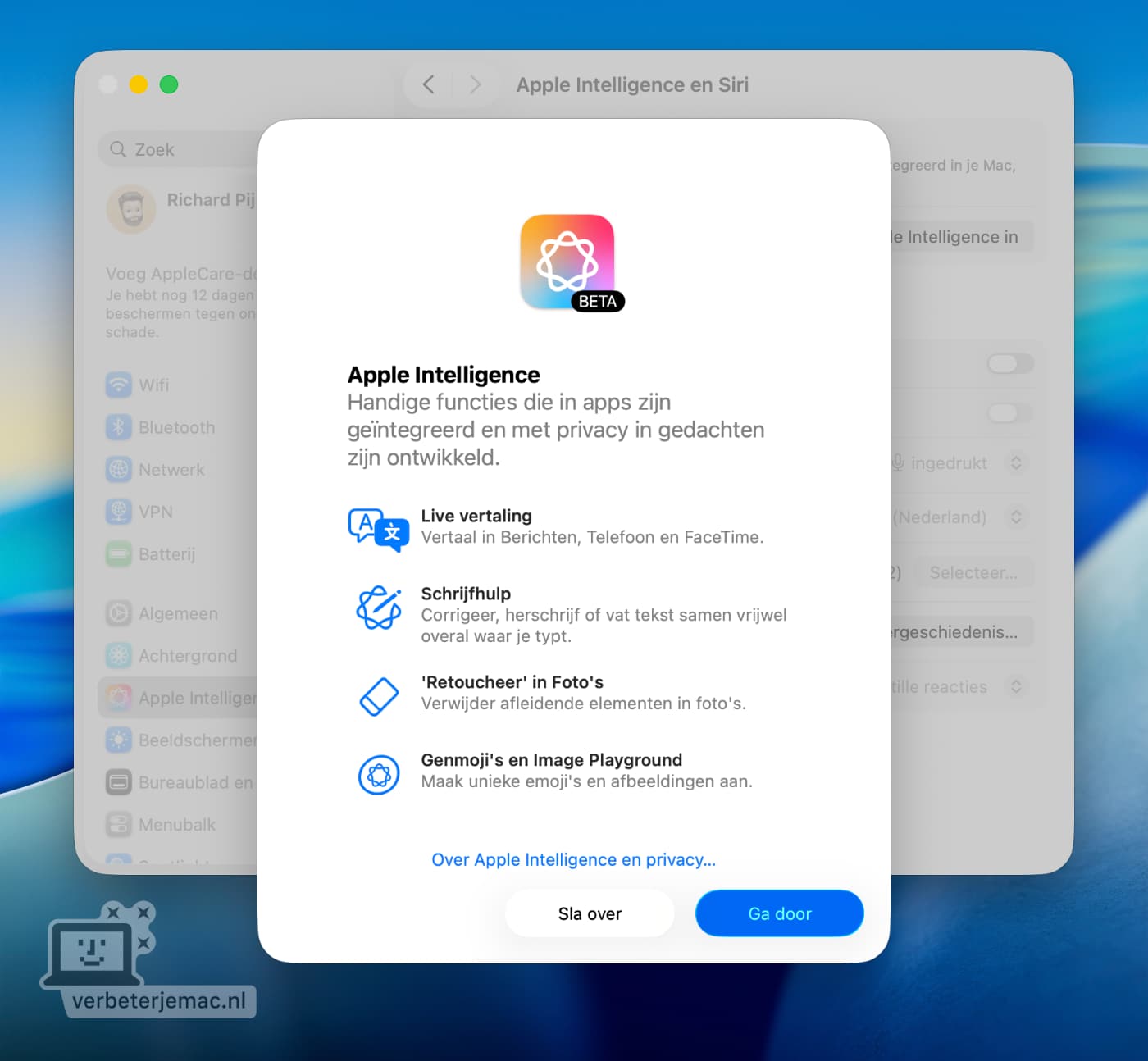 Apple Intelligence in Nederland nog in beta