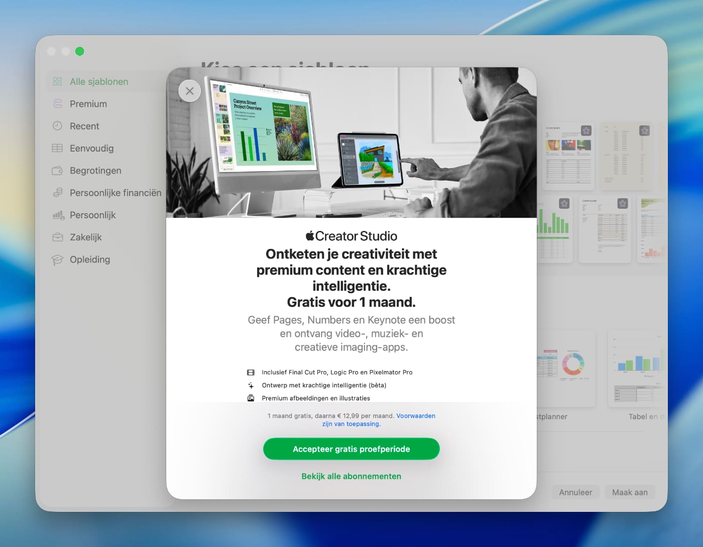 Apple Creative Studio proefperiode