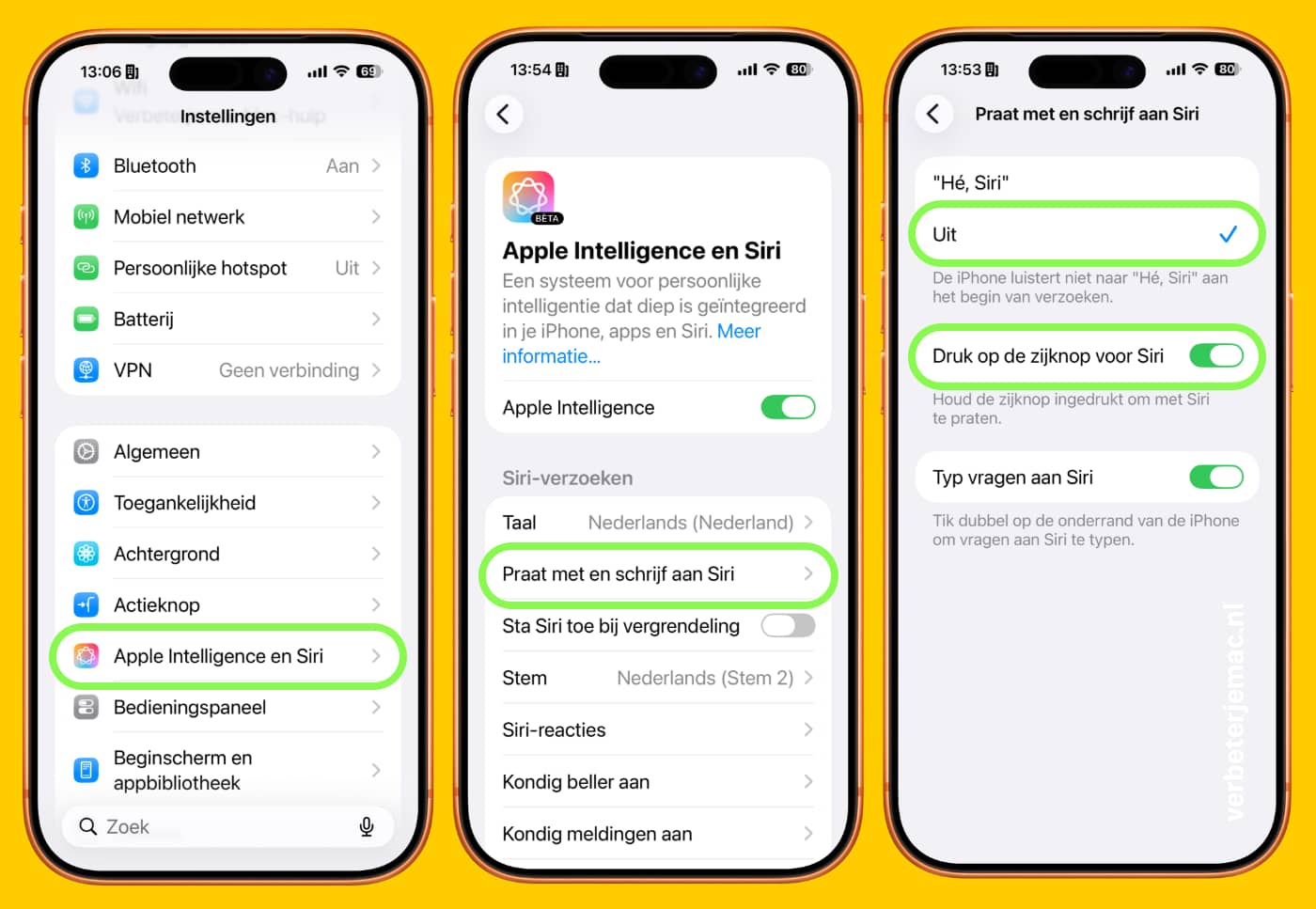 handleiding siri instellen op iPhone