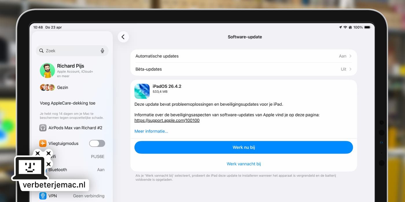 iPadOS bijwerken 
